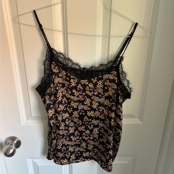 Wild Fable Black and Orange Lace Fitted Camisole - Picture 4 of 4